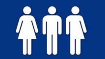 Multi-gendered restroom icon