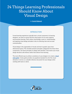 24 Things Learning Professionals Should Know About Visual Design