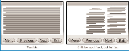 twe text editor UIs, busy on the left side, and well spaced on the right side.