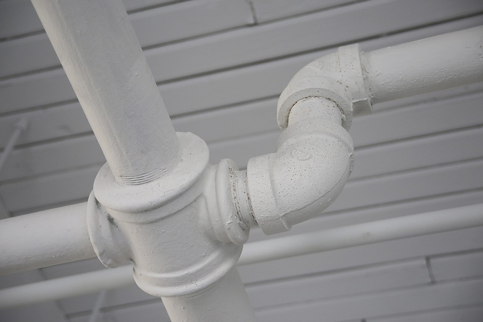 Photo of plumbing in a home