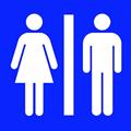 Female and male restrooms icon