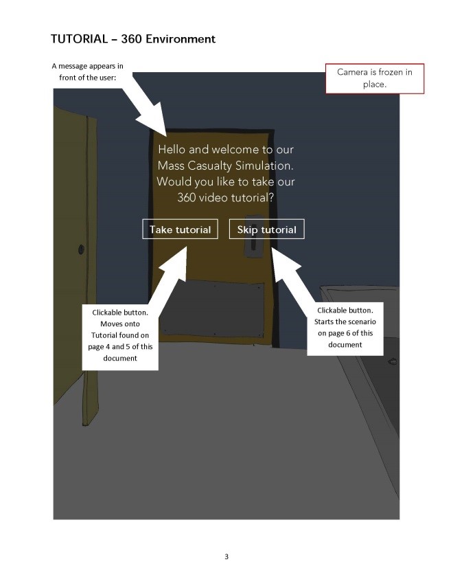 The storyboard for non-linear content shows a text label for each option that a learner can select.