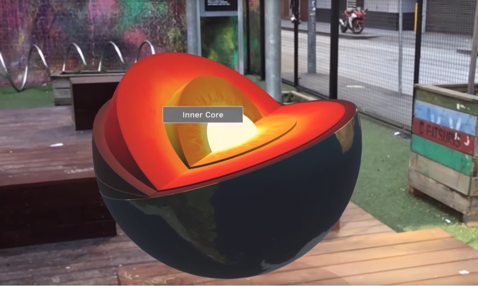 AR can show the inner details of objects