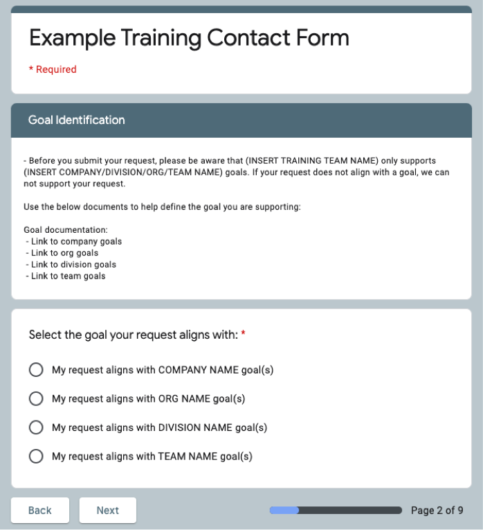 The Learning Transfer Hack Form