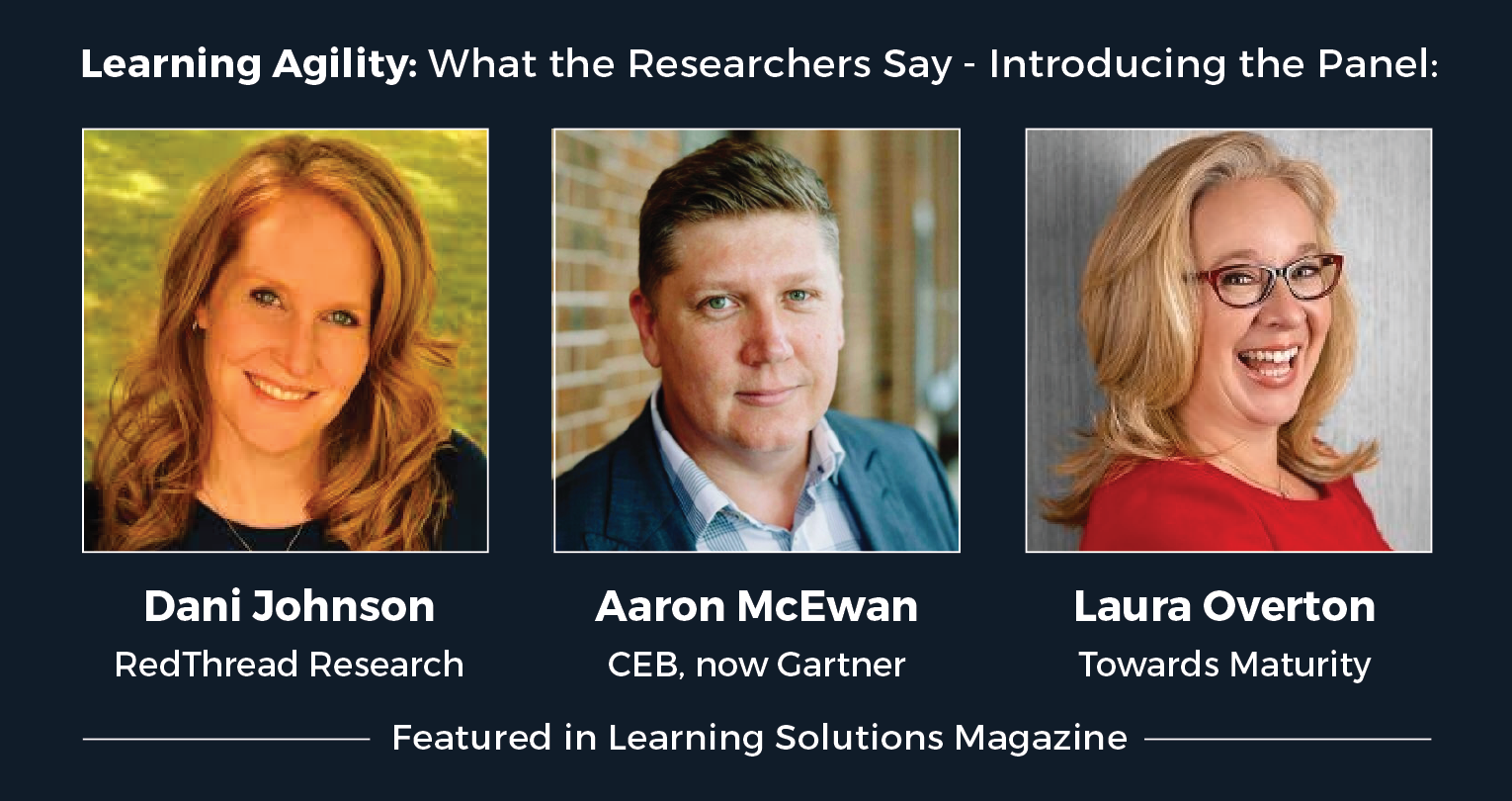 Photos of the members of the learning agility research panel.