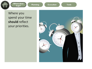 illustrations of alarm clock person