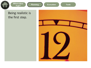 slides with orange hue that doesn't match with rest of content