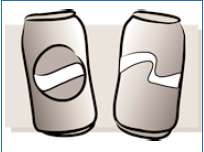 pepsi logo-ed can, and coca-cola logoed can