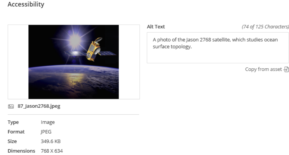 Insert alt text for images