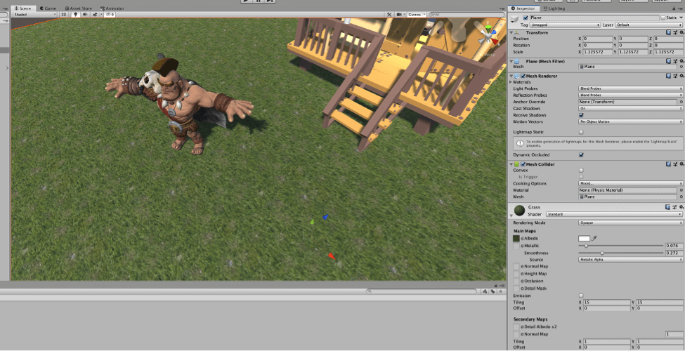 Unity provides detailed resources such as this grass pattern
