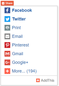 The Share drop-down list in Lectora