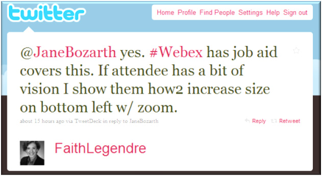 Screenshot of twitter