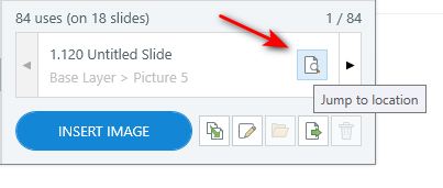Screenshot showing the button that takes you to the location of an image file.