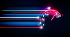 Needle being moved on speedometer