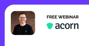 "Free Webinar" with acorn