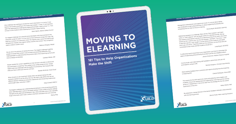 Moving to eLearning: 181 Tips to Help Organizations Make the Shift